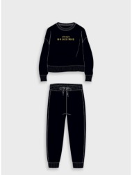 φούτερ φόρμα με τύπωμα - μαυρο 16-125289-0