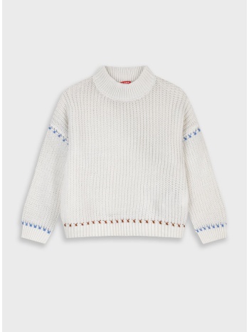 πλεκτή μπλούζα - εκρού 15-125305-6