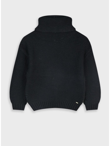 πλεκτό πουλόβερ - μαυρο 16-125207-6