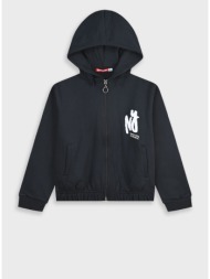 ζακέτα φούτερ - μαυρο 16-125202-5