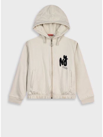 ζακέτα φούτερ - βανιλια 16-125202-5