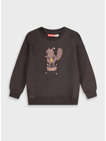 μπλούζα φούτερ - καφε 12-125106-5