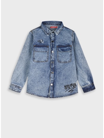 τζην πουκάμισο - μπλε τζην 13-125005-4