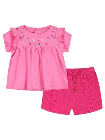 σετ μπλούζα και σορτς για βρεφικό κορίτσι (0 – 18 σε προσφορά