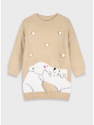 πλεκτό φόρεμα - εκρου ...