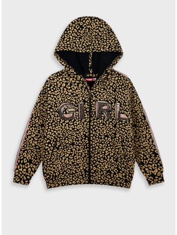 ζακέτα λεοπάρ - μαυρο 15-125301-5