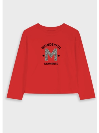 μακρυμάνικη μπλούζα - μπορντω 16-125235-5