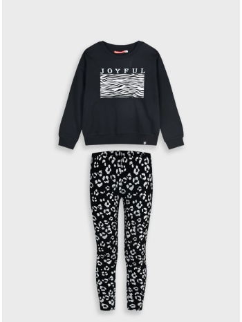 σετ φούτερ μπλούζα με κολάν - εμπριμε 16-125263-0