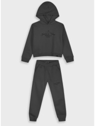 φούτερ φόρμα με τύπωμα - μαυρο 16-125241-0