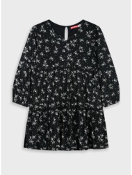 φλοράλ φόρεμα - μαυρο 16-125202-7