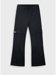παντελόνι cargo flared - μαυρο 16-125240-2
