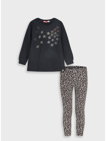 σετ φούτερ μπλούζα με κολάν - εμπριμε 16-125261-0