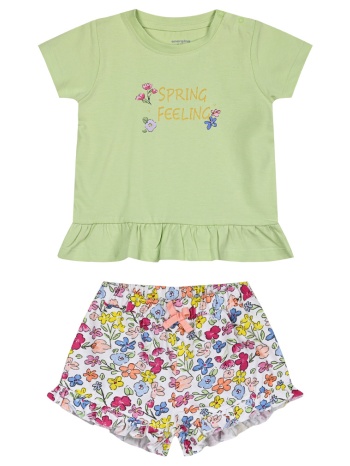 βρεφικό σετ 2 τεμάχια με τύπωμα για κορίτσι (0-18 μηνών)  σε προσφορά