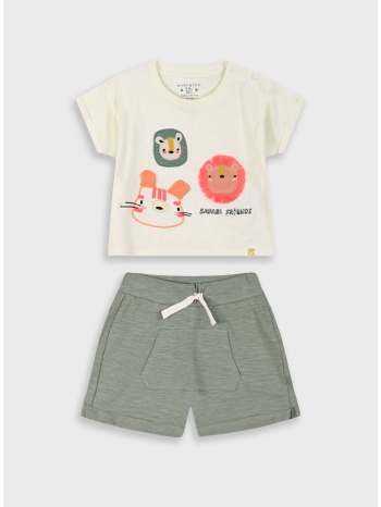σετ μπλούζα με βερμούδα για βρεφικό αγόρι (3 – 18 σε προσφορά
