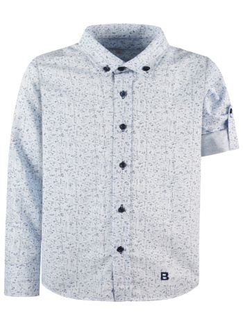 εμπριμέ πουκάμισο - σιέλ 42-223191-4