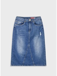 τζην φούστα για κορίτσι - μπλε τζην 16-225205-3
