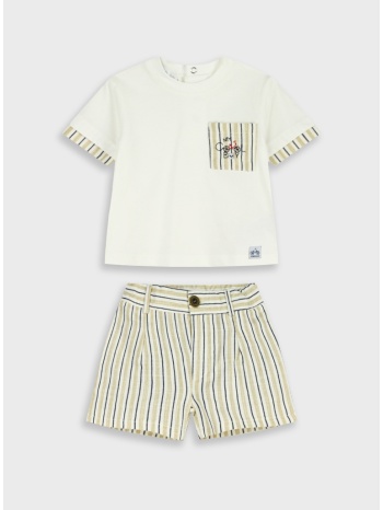 σετ μπλούζα με σορτς - ριγέ 11-226479-0