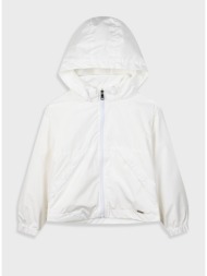 λεπτό μπουφάν με κουκούλα για κορίτσι - λευκό 16-225206-1 - 16-225206-1-8-etwn-leyko