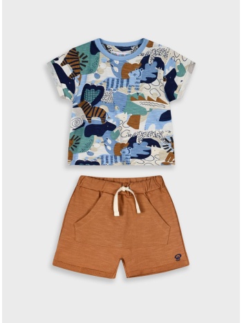 σετ μπλούζα με βερμούδα για βρεφικό αγόρι (3 – 18 σε προσφορά