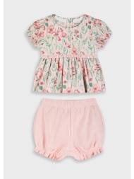 σετ μπλούζα με σορτς - ροζ 14-226402-0