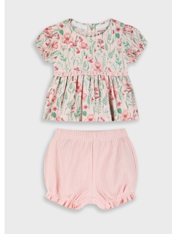σετ μπλούζα με σορτς - ροζ 14-226402-0