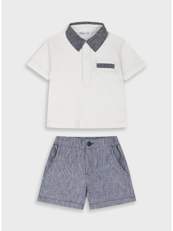 σετ μπλούζα με σορτς - μπλε 41-226494-0