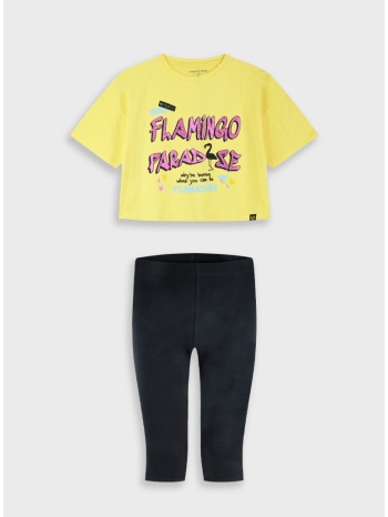 σετ μπλούζα με κολάν - μαυρο 16-226269-0