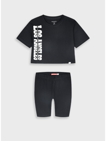 σετ μπλούζα με κολάν - μαυρο 16-226275-0