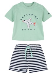 σετ μπλούζα με σορτς - ριγέ 11-226461-0