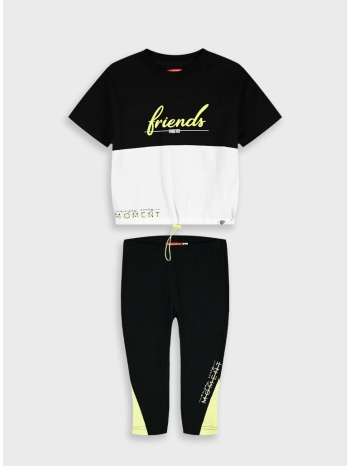 σετ μπλούζα με κολάν - μαυρο 16-226265-0