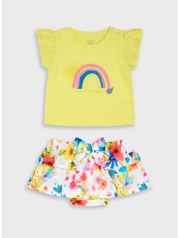 σετ μπλούζα με φουφούλα - εμπριμε 14-226407-0