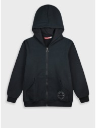 fleece ζακέτα energiers basic line με κουκούλα - μαυρο 16-100281-5-9-9
