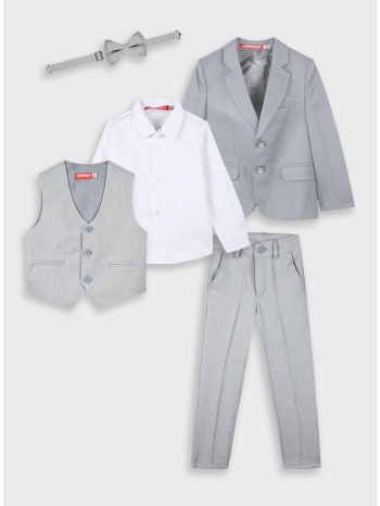 boutique σετ 5τμχ για αγόρι - γκρι 43-225093-0 