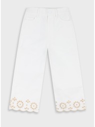 τζην wide leg - κρεμ 15-226304-2