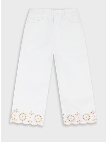 τζην wide leg - κρεμ 15-226304-2