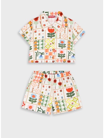 σετ πουκάμισο με σορτς - εμπριμε 15-226302-0