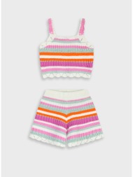 πλεκτό σετ - ριγέ ...