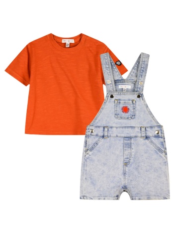 σετ μπλούζα με σαλοπέτα - σκονισμενο σιελ 11-226463-0