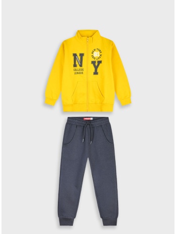 φούτερ φόρμα με τύπωμα - ανθρακι 12-125180-0-9 