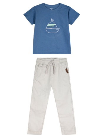 σετ με απλικέ - μπεζ 12-226106-0