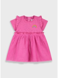 φόρεμα με κέντημα - κουφετι 14-226405-7