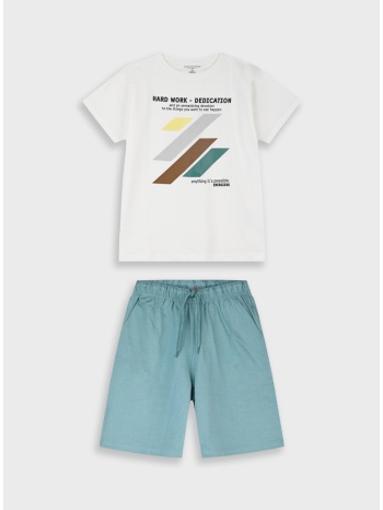 σετ με τύπωμα - σκονισμενο πρασινο 13-226078-0