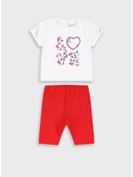 σετ μπλούζα με κολάν - κοκκινο 14-226411-0