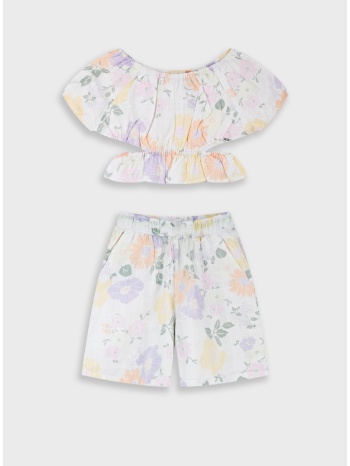 σετ τοπ με σορτς - φλοραλ 16-226204-0