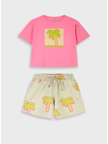 σετ μπλούζα με σορτς - τριανταφυλλι 15-226390-0