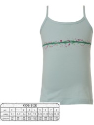 φανελάκι με λεπτή τιράντα - σιέλ 39-4518