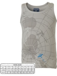 φανελάκι με φαρδιά τιράντα – σχέδιο χάρτης - μελανζε 39-2180