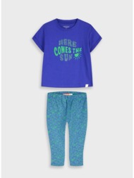 σετ μπλούζα με κολάν - μπλε 16-226274-0