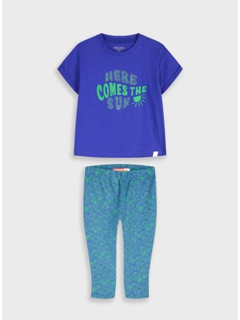 σετ μπλούζα με κολάν - μπλε 16-226274-0