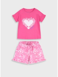σετ μπλούζα με σορτς - φουξ 15-226388-0